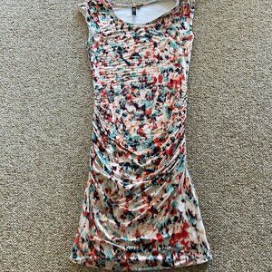 Kut from the Kloth Abstract Floral Shirred Dress XS – Boho Chic